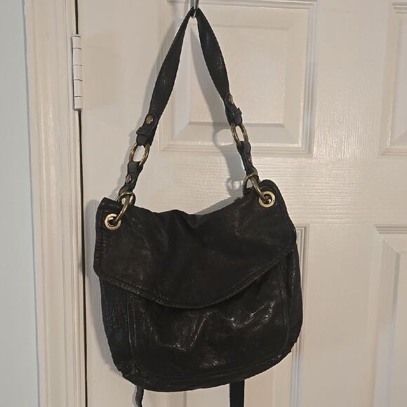 Fossil Black Leather Shoulder Bag - Picture 6 of 9